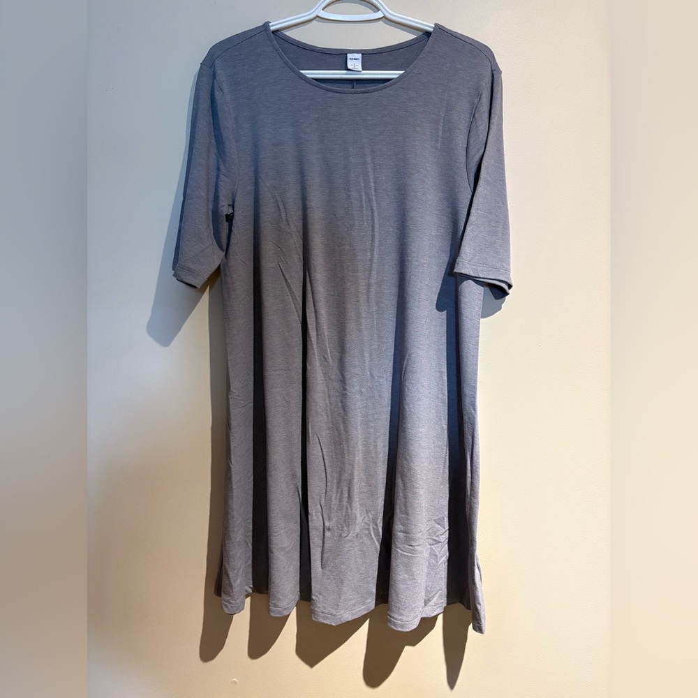 Old Navy T-Shirt Dress Size Large Grey